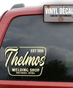 Personalized Welding Shop Lettering Sticker 11447