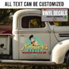 Personalized Music Company Sign Truck Lettering Sticker 12152