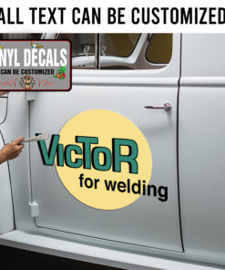 Personalized Welding Shop Lettering Sticker 11739