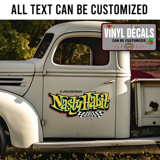 Personalized Nasty Habit Sticker 11990 - Dingmun