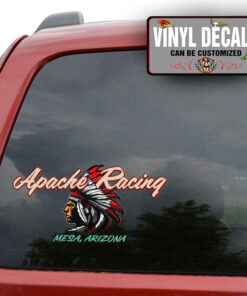 Personalized Native American Hot Rod Lettering Sticker 11486