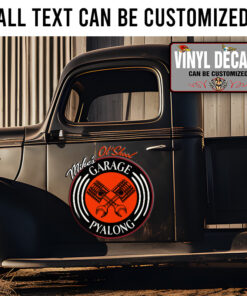 Personalized Ol Skool Scrossing Piston Sticker 11708