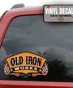 Personalized Old Iron Works Sticker 11530