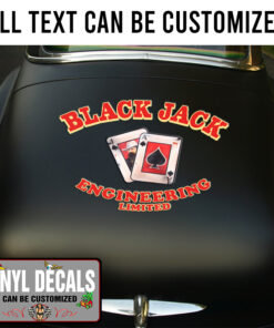 Personalized Wild Card Lettering Vinyl Sticker 10847