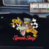 Personalized Wild Wolf Speed Shop Sticker 12034