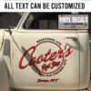 Personalized Old School Garage Lettering Vinyl Sticker 10800