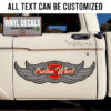 Personalized Wing Emblem Hot Rod Sticker 11559
