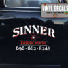 Personalized Old School Lettering Fabrication Sticker 11944