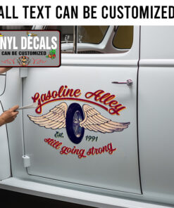 Personalized Winged Wheel Sticker 11729