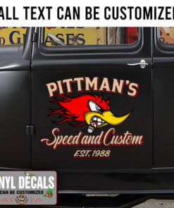 Personalized Old School Speed Mr Horsepower Sticker 11258