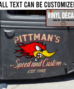 Personalized Old School Speed Mr Horsepower Sticker 11258