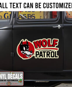 Personalized Wolf Patrol Sticker 11441