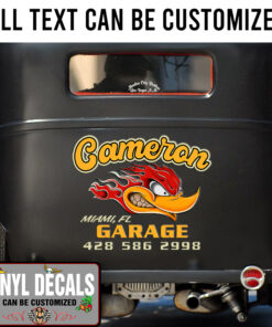 Personalized Woodpecker Drag Racing Sticker 11241