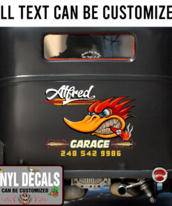 Personalized Old School Workshop Mr Horsepower Sticker 11249