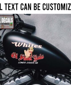 Personalized Oldschool Rod Pin Up Girl Sticker 12064