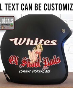Personalized Oldschool Rod Pin Up Girl Sticker 12064