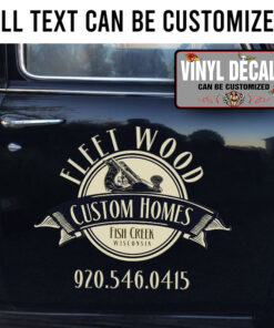 Personalized Woodworker Lettering Sticker 11356