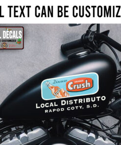 Personalized Orange Crush Local Distributor Sticker 12117