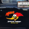 Personalized Woody Woodpecker Hot Rod Sticker 11369