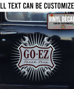 Personalized Wrench Lettering Vinyl Sticker 10453