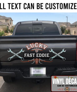 Personalized Wrench Pinstriping Truck Tailgate Decals 11137