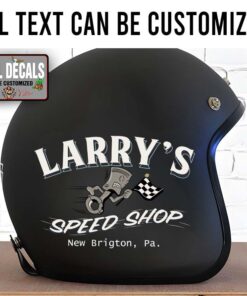 Personalized Patina Hot Rod Racing Lettering Piston Sticker 12035