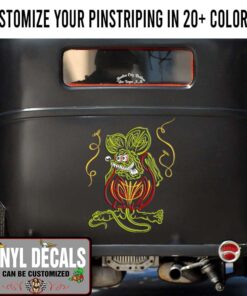 Pinstriping Art Rat Fink Sticker 12061