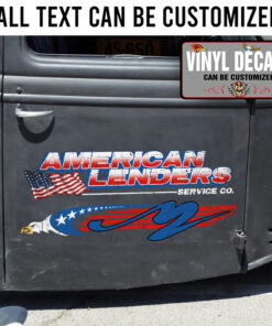 Personalized Patriot Trucking Sticker 11081
