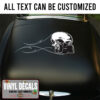 Pinstriping Motorcycle Gas Tank Sticker Hot Rod Skull Sticker 12120