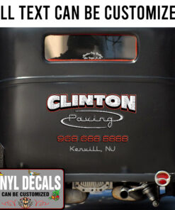 Personalized Paving Lettering Vinyl Sticker 10640