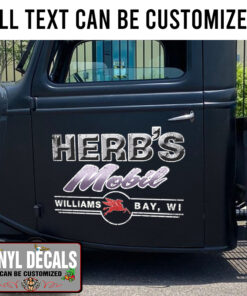 Personalized Pegasus Mobil Lettering Sticker 10966