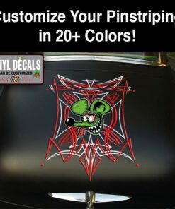 Rat Fink 2 Colors Pinstriping Sticker 12057