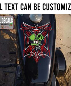 Rat Fink 2 Colors Pinstriping Sticker 12057