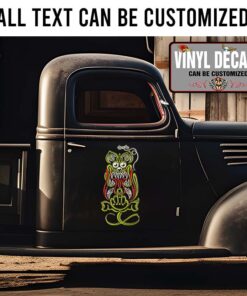 Rat Fink 3 Colors Pinstriping Sticker 12058