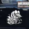 Rat Fink Black And White Sticker 11591