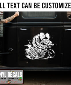 Rat Fink Black And White Sticker 11591