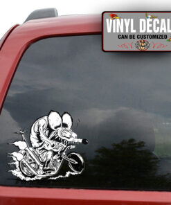 Rat Fink Black And White Sticker 11591
