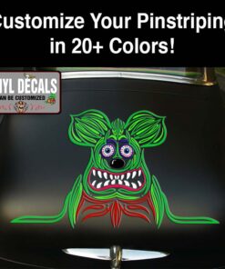 Rat Fink Pinstriping Art Sticker 12060
