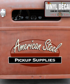 Personalized Pick Up Truck Lettering Vinyl Sticker 10329