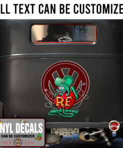 Ratfink And Car Logo Vinyl Sticker 10733