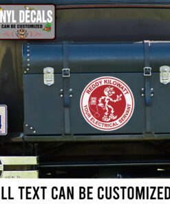 Red Vintage Reddy Kilowatt Tool Box Sticker 11049