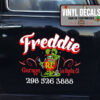 Personalized Pinstripe Rat Fink Garage Sticker 11240
