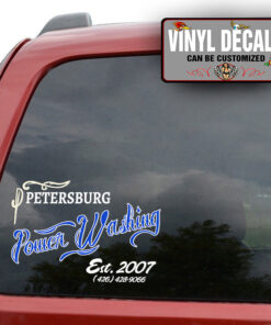 Personalized Pinstriping And Text Sticker 11647