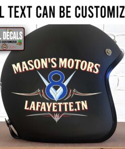 Personalized Pinstriping Art V8 Engine Hot Rod Sticker 12062