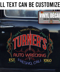 Personalized Pinstriping Auto Wrecking Sticker 11892