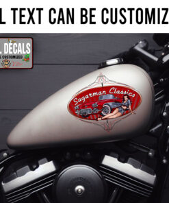 Personalized Pinstriping Classic Pin Up Sticker 11949