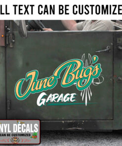 Personalized Pinstriping Door Art Lettering Vinyl Sticker 10300