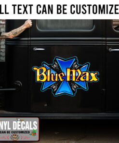 Vintage Reproduction Racing Blue Max Funny Car Raymond Beadle Sticker 11624