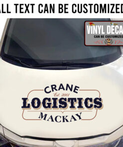 Personalized Pinstriping For Logistics Company Sticker 11543