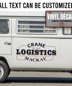 Personalized Pinstriping For Logistics Company Sticker 11543